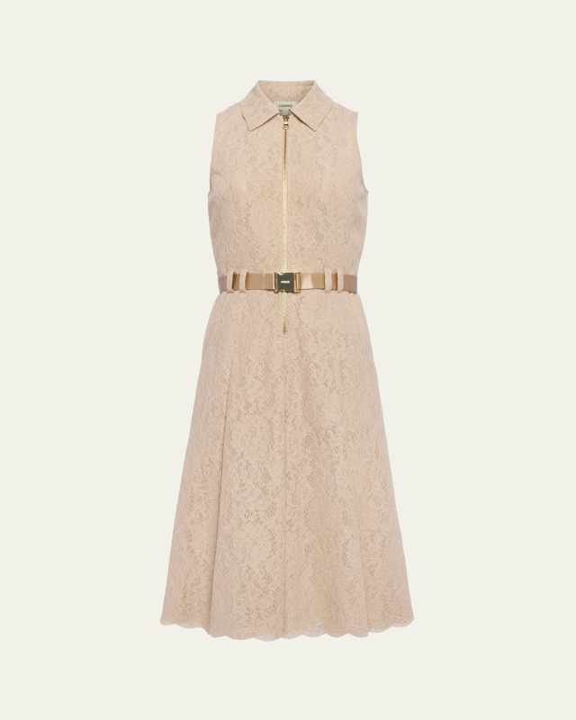 Kylo Belted Lace Shirtdress